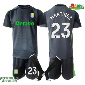 Aston Villa Emiliano Martinez #23 Målvakt Hemmaställ Barn 2025-26 Kortärmad (+ Korta byxor)